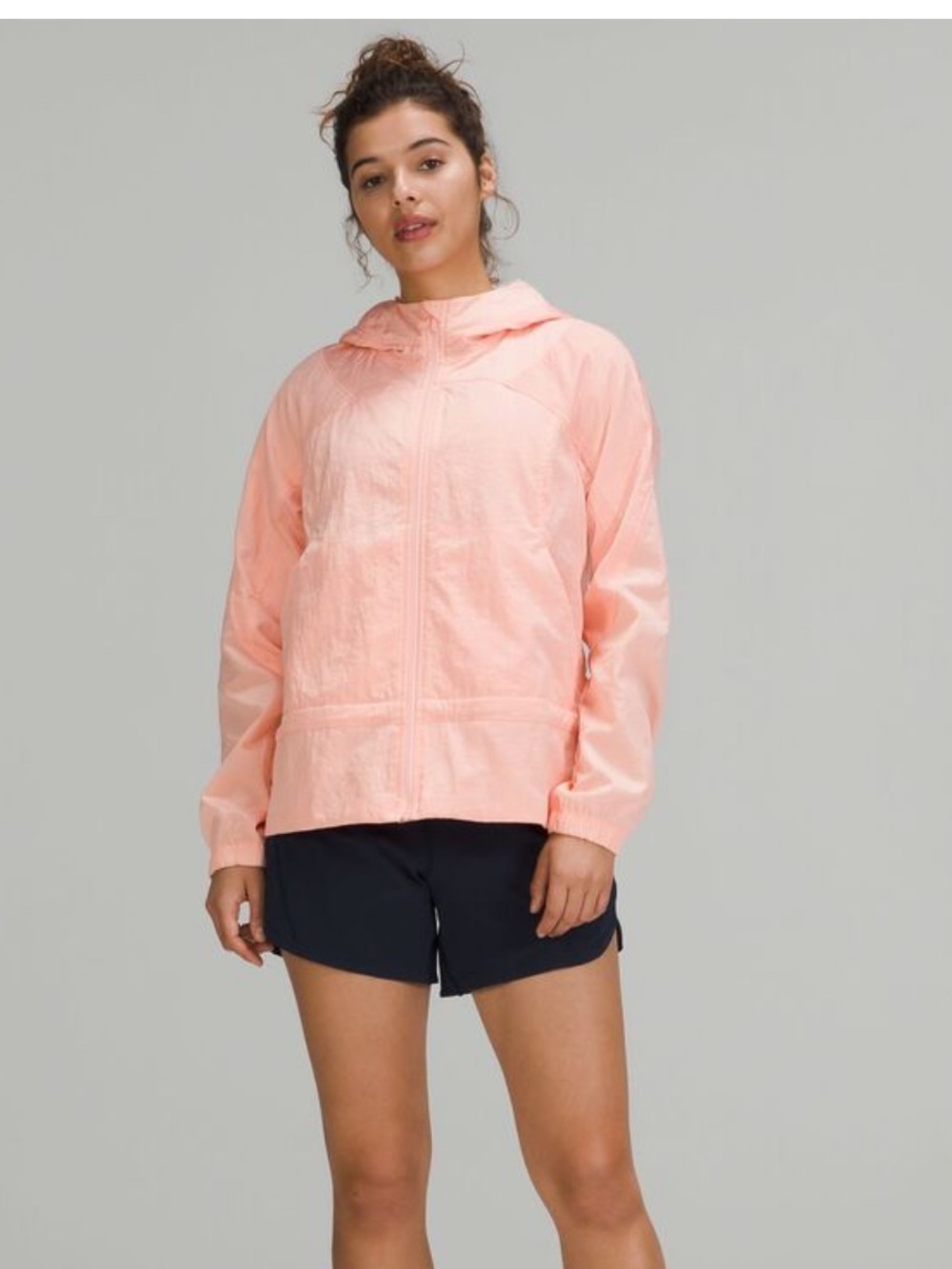 LULULEMON Ready to Go Jacket Dew Pink Water Repellent Size 12 MINT CONDITION
